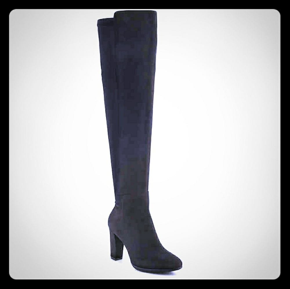 Black Kelly and Katie Earline Over the Knee Boot